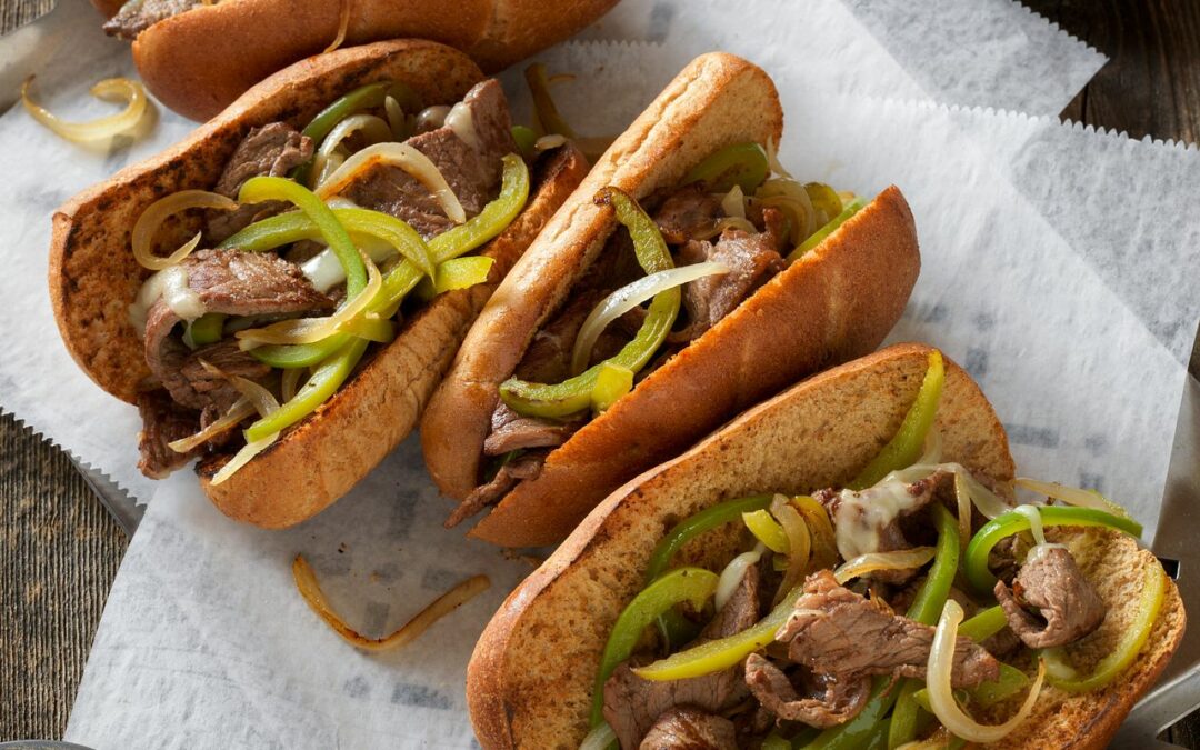 Philly Beef Cheesesteak Sandwiches